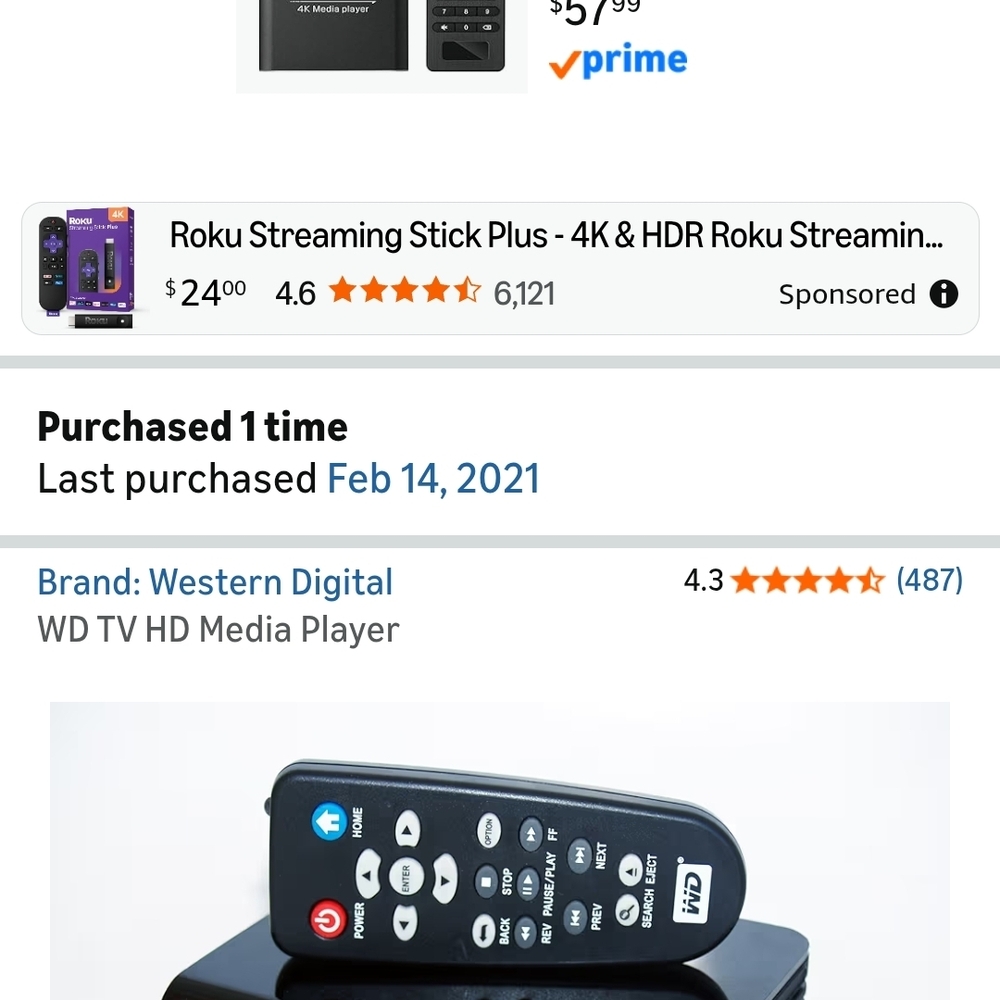 WD TV HD Media Player - Black
